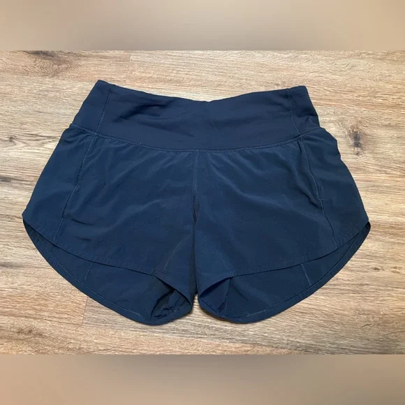 Lululemon Speed Up Short Long 4” Updated Fit True Navy Blue Size 4 - Picture 7 of 13